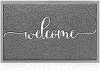 AAZZKANG Welcome Mats for Front Door Non Slip Door Mat Low-Profile Ultra by AAZZKANG