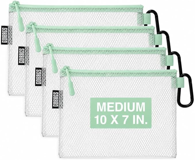 GOBAGS Air Production Medium Clear Zipper Pouch – Cable Organizer & Travel Gear by Unknown