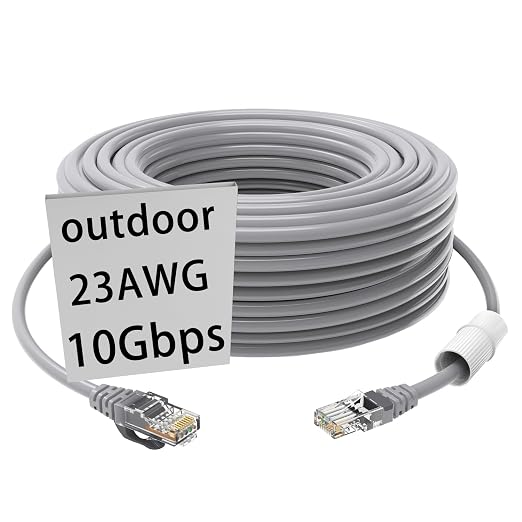 cat 6 ethernet cable 25 ft Heavy Duty Internet cable CAT5e/CAT6 rate higher by GWFIBER