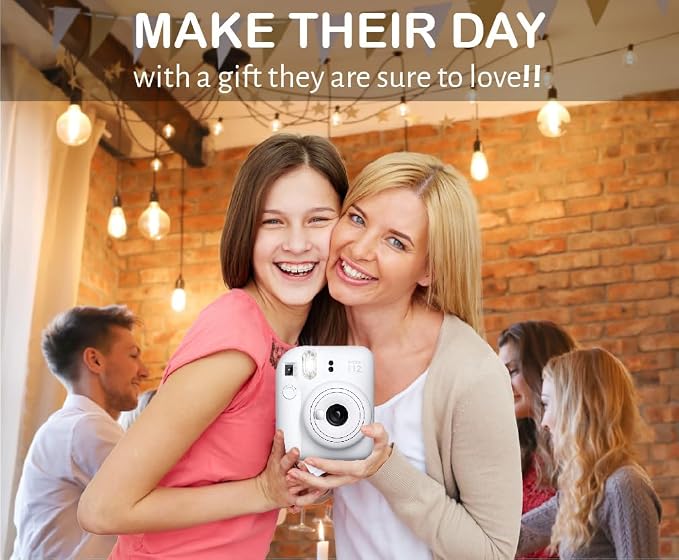 Fujifilm Instax Mini 12 Instant Film Camera Clay White, Fujifilm Instax Mini - Image 7