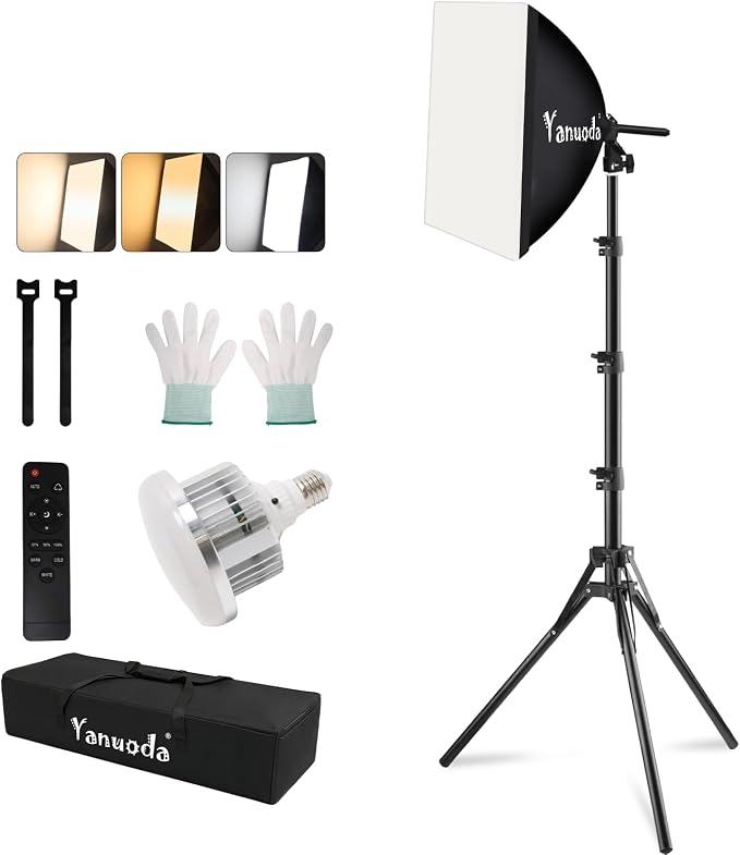 Professional 16''x16'' Softbox Lighting Kit by Yanuoda