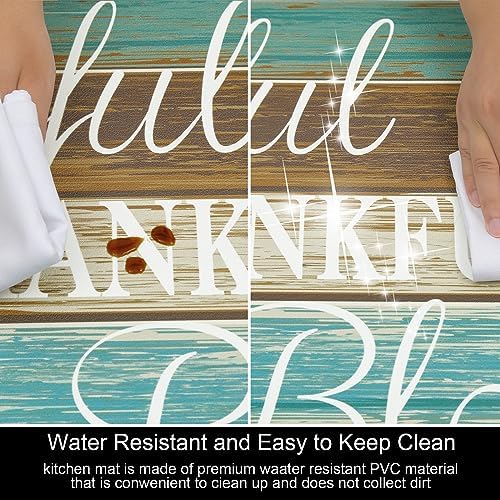 HEBE Anti Fatigue Kitchen Mat Set of 2, Cushioned Kitchen Mats - Image 5