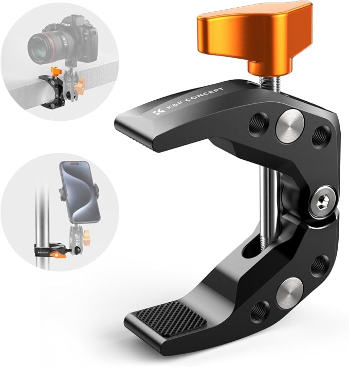 K&F CONCEPT Camera Mount Clamp, Super Crab Clamp by KFCONCEPT