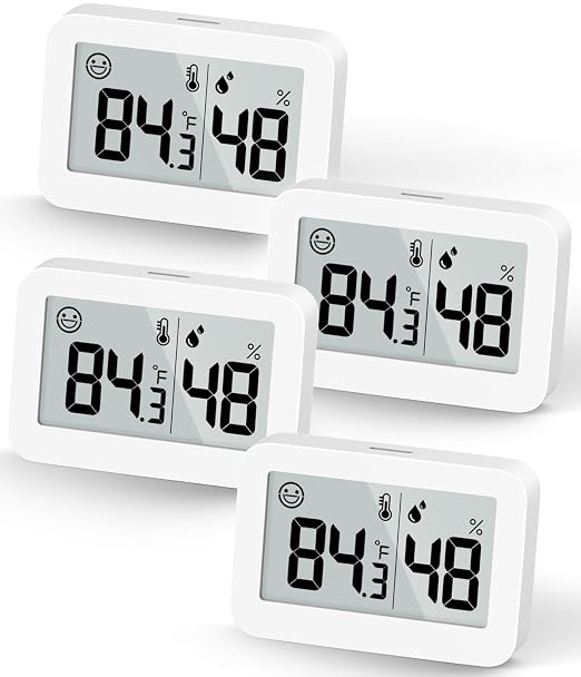 DOOMAY Mini Hygrometer Indoor Thermometer, Digital Humidity Gauge by DOOMAY