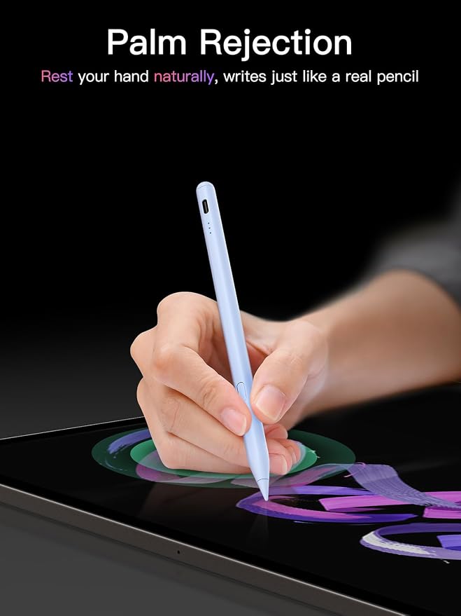 Stylus Pen for ipad 2018-2026, USB-C Fast Charging Pencil, Pixel-Perfect Tilt - Image 8