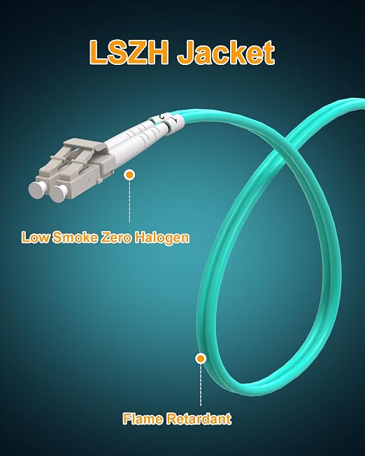 Individually Tested LC to LC Fiber Patch Cable | OM3 Multimode Duplex 50/125um - Image 4