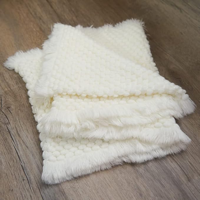 Zeroest Baby Photography Props Basket Braid Wool Wrap Newborn Photo Shoot - Image 5