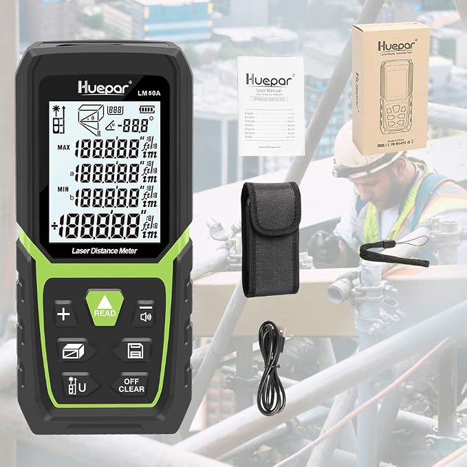 Huepar Laser Distance Measure 165Ft - Image 8