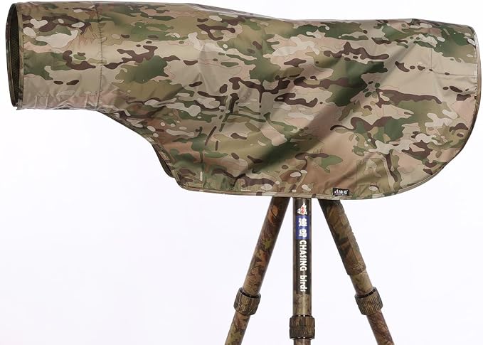 CHASING BIRDS Camouflage Waterproof Opaque Anti-UV Rain Covers Raincoat by CHASINGBIRDS