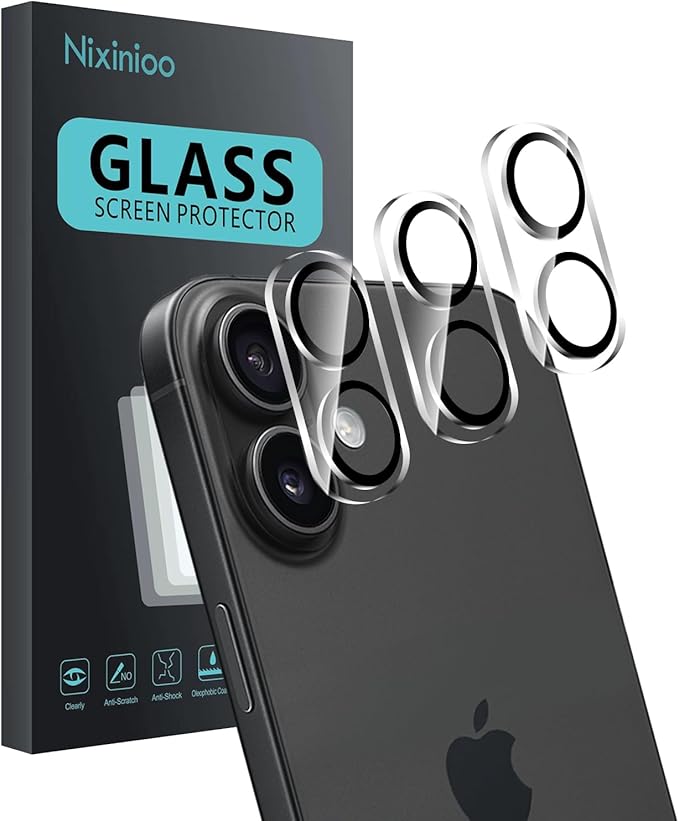 3 Pack Camera Lens Protector for iPhone 17 / iPhone 16 / iPhone 16 Plus by Unknown