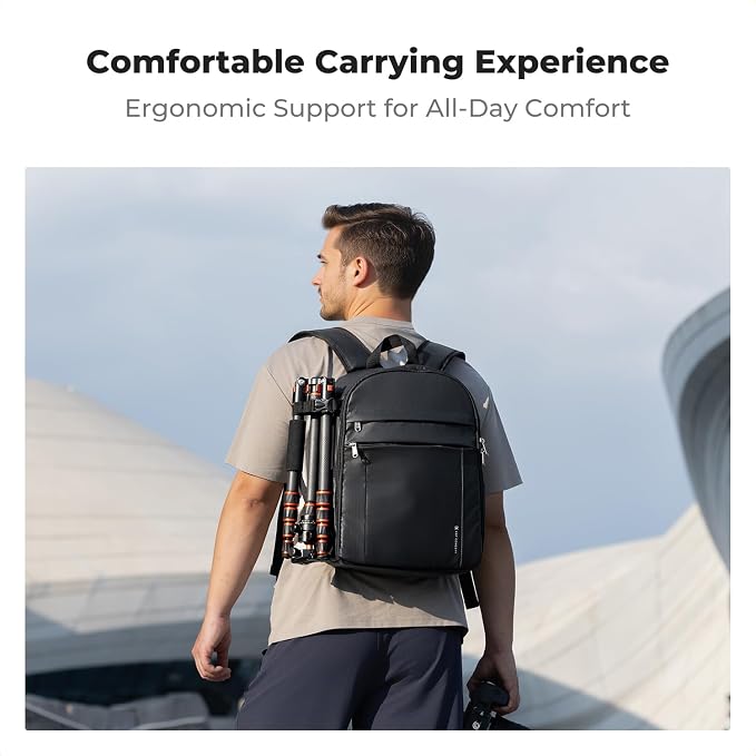 K&F CONCEPT Camera Bag Backpack, Professional DSLR/SLR/Mirrorless Camera - Image 5