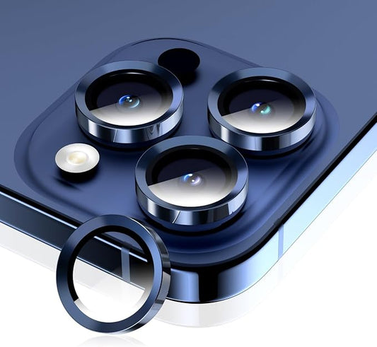 for iPhone 15 Pro/15 Pro Max Camera Lens Protector, Tempered Glass Screen by WumigooProducts