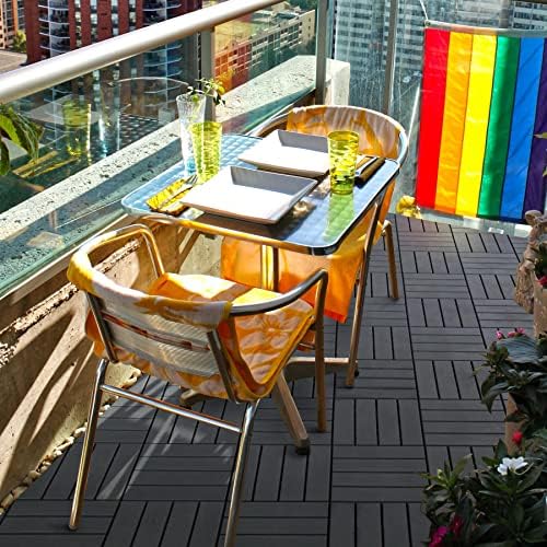 Interlocking Deck Tiles Outdoor Waterproof, Composite Patio Flooring - Image 7