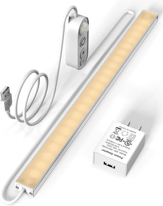ASOKO Motion Sensor Dimmable Led Under Cabinet Lighting, 12 inches Plug in Led by ASOKO