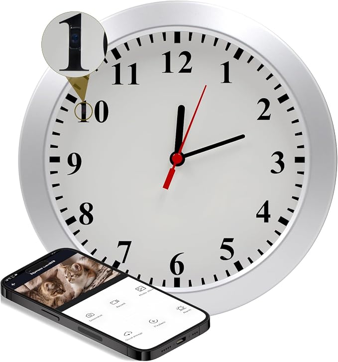 WiFi Security Camera, Hidden Camera Clock, Spy Camera by Unknown