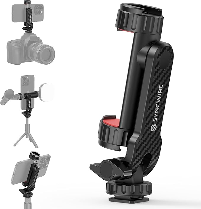 SYNCWIRE Tripod Phone Mount, Universal Smartphone Mount Adapter by SYNCWIRE