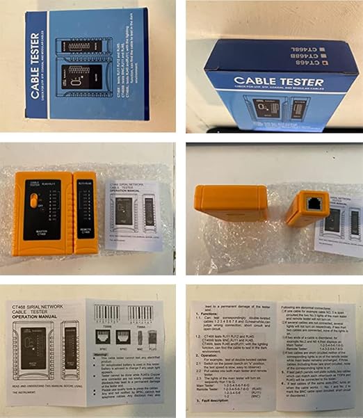 iMBAPrice NT-468 Network LAN Cable Tester, 5 Pack | RJ45, UTP Wire Continuity - Image 6
