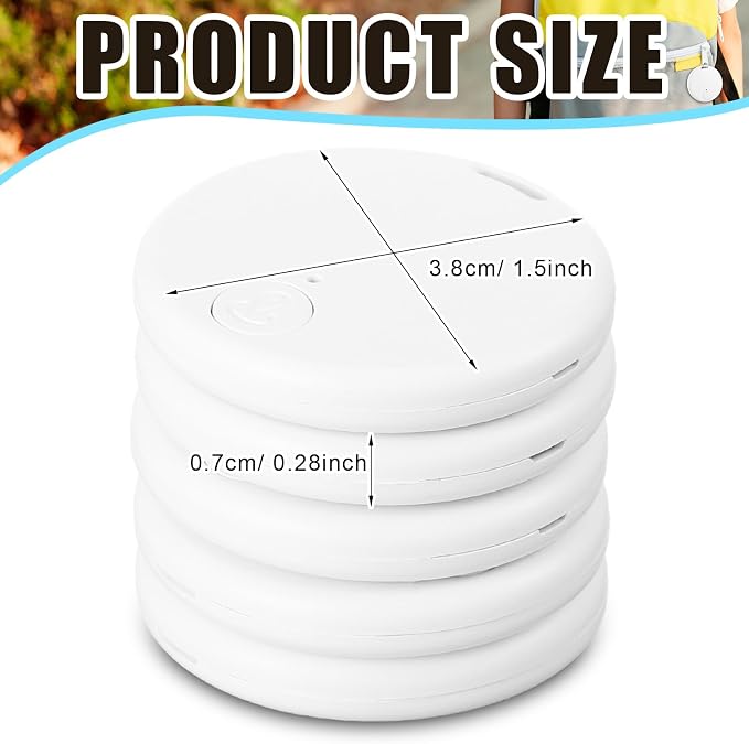 Konohan 5 Packs Smart Item Finder Portable Tracker GPS Tracking Mobile Anti - Image 3