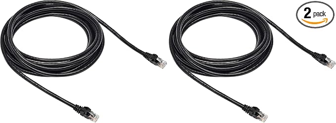 Amazon Basics RJ45 Cat 6 Ethernet Patch Internet Network Cable, 10Gbps by AmazonBasics