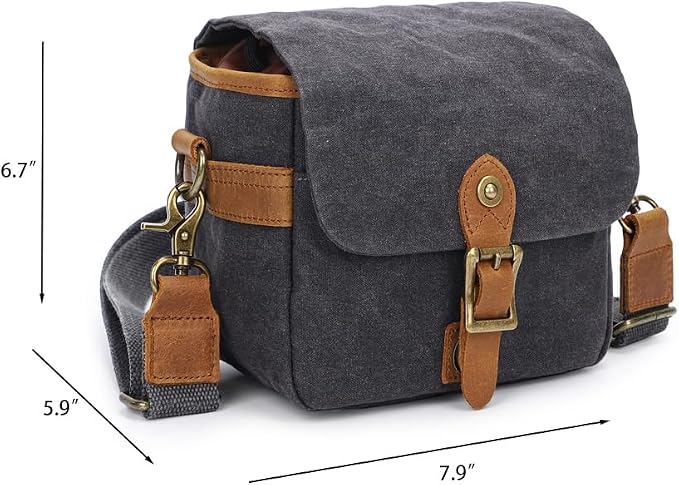 Vintage Canvas DSLR/SLR Camera Bag - Image 2