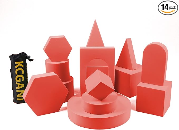 14pcs Photography Background Props, Geometric Cube Photo Props Set, Stereo Hard by KCGANI
