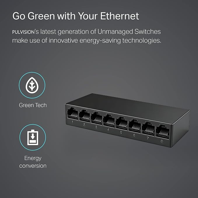 8 Port 100Mbps Fast Ethernet Switch USB 5V Powered Network Hub Plug and Play - Image 9