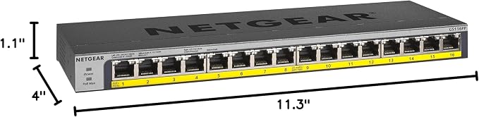 NETGEAR 16-Port Gigabit Ethernet Unmanaged PoE Switch - - Image 10