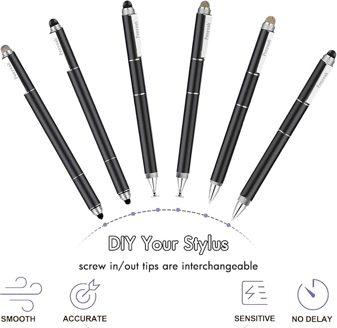 Penyeah Stylus Pen, 4 in 1 Disc Stylus Pens - Image 4