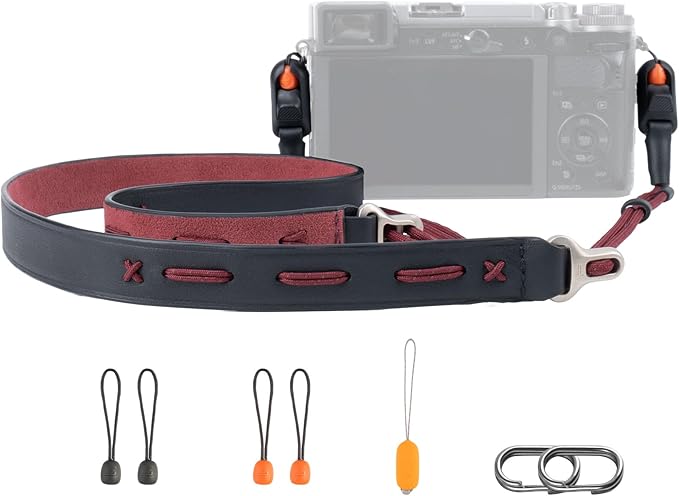 PGYTECH Camera Shoulder Strap Slim Vintage Style, Adjustable 32.2-53.5in Quick by PGYTECH-US