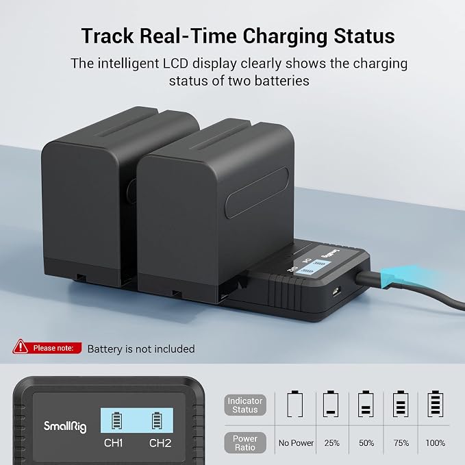 SmallRig Fast Charger Dual USB Charger - Image 3