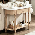 36’’ Half Moon Curved Entryway Console Table - Image 5