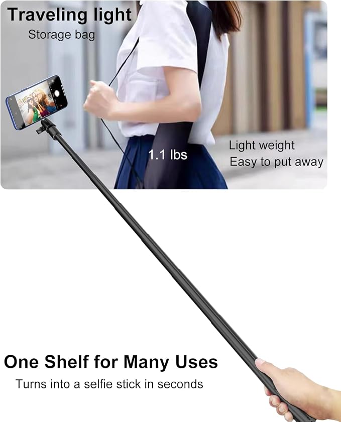 Golf Monopod Selfie Stick with Magnetic Phone Holder Mount - Image 8