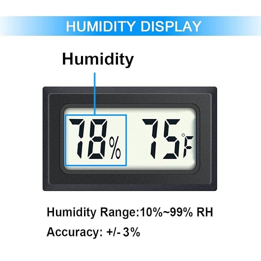 JEDEW 4 Pack Mini Digital Hygrometer Thermometer Gauge, Indoor Outdoor - Image 2