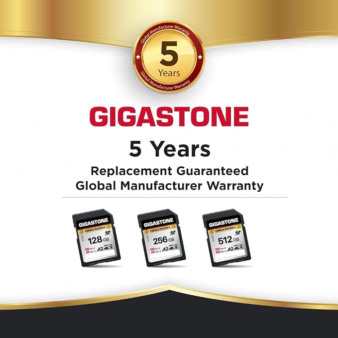 【5-Years Data Recovery】 GIGASTONE 256GB SD Card 2-Pack, 4K Camera Pro MAX - Image 8