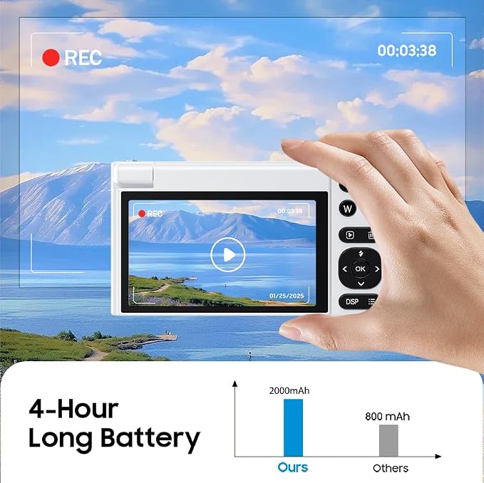 4K Digital Camera, 64MP Vlogging Camera - Image 6