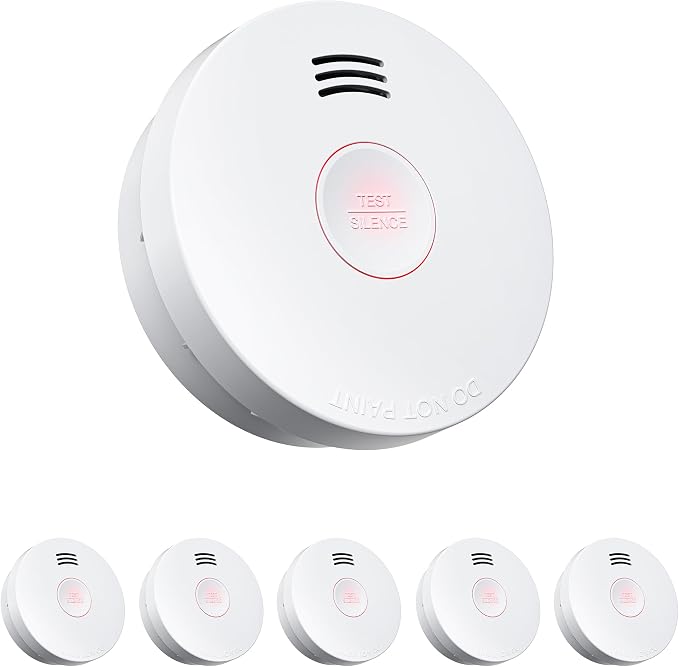 SITERWELL Smoke Detector Fire Alarms, 10 Year Battery Smoke Alarm Fire Detectors by SITERWELL