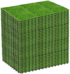 216 PCS Interlocking Artificial Grass Tiles by SkillMaid