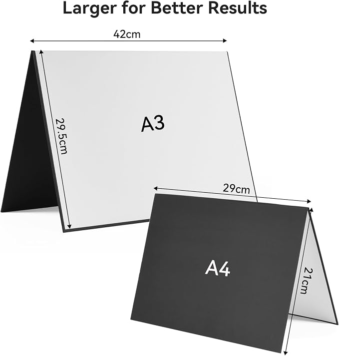 UTEBIT 3 in 1 Photography Reflector Cardboard, Product and Food Photo Shooting - Image 6