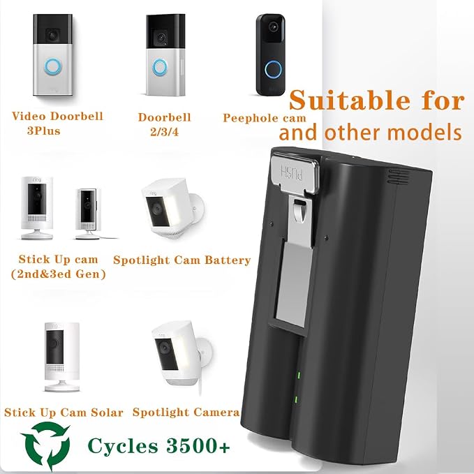 Upgraded, LED Digital Display, for Ring Doorbell Camera 2/3/4, Spotlight/Stick - Image 2