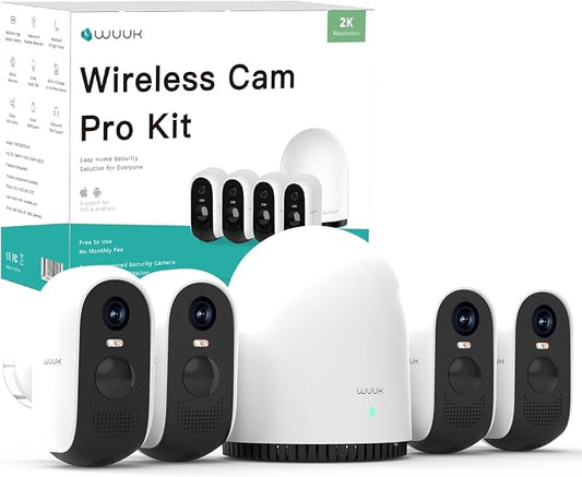 WUUK Security Cameras Wireless Outdoor, Indoor Home Surveillance System by WUUK