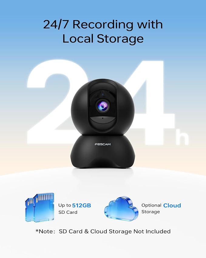 FOSCAM 3K Security Camera Indoor, 360° PTZ Baby & Pet Monitoring - Image 6