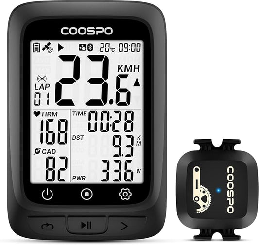 COOSPO Bike Computer GPS Wireless, ANT+ Cycling Computer GPS by COOSPO