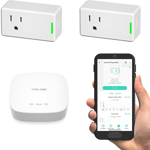 YoLink Plug Mini, Ultra-Compact Smart Outlet by YoLink