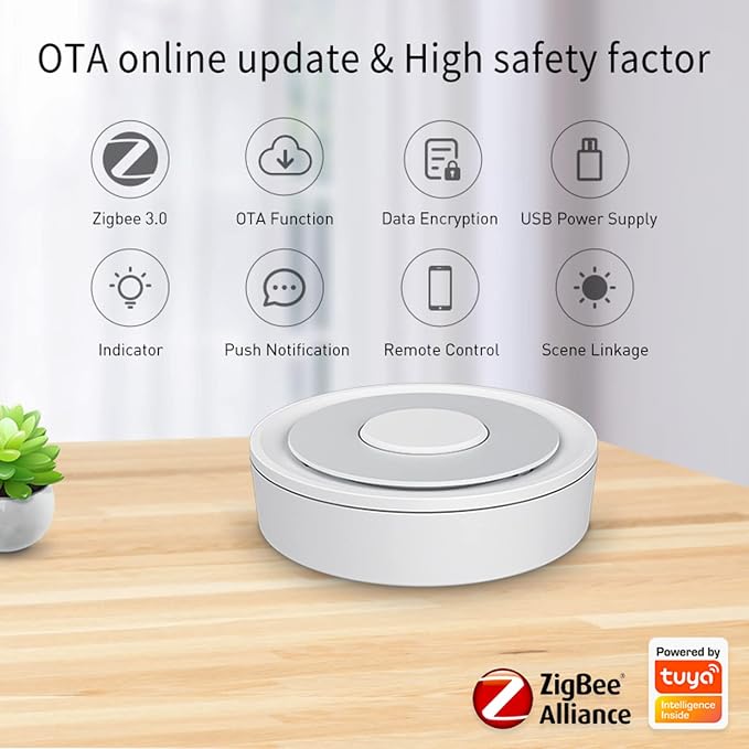 Tuya ZigBee 3.0 Hub: WiFi Smart Home hub, Zigbee Hub Gateway, Smart Life App & - Image 2