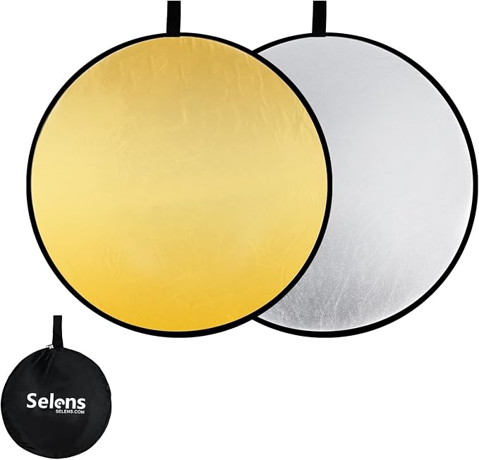 Selens 2 in 1 Foldable 17inch/45cm Light Reflecto, Collapsible Disc Photography by Selens