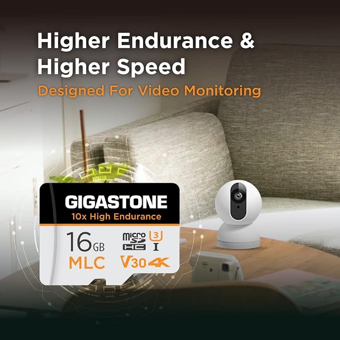 GIGASTONE Industrial 16GB MLC Micro SD Card 10-Pack, 4K Video Recording - Image 6