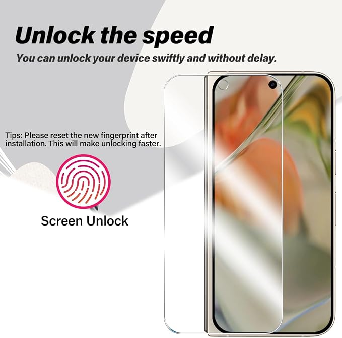 BIGFACE for Pixel 9 Pro Fold Tempered Glass Screen Protector + Camera Lens - Image 3