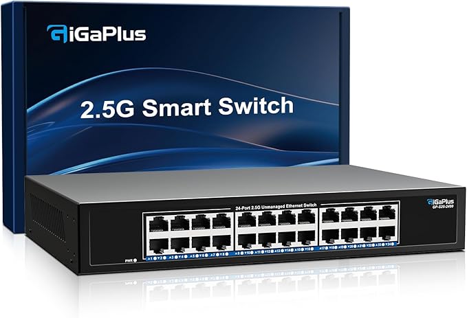 24 Port 2.5Gb Unmanaged Ethernet Switch by GiGaPlus