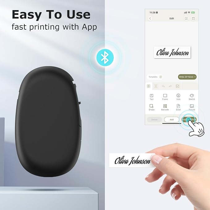 SUPVAN E10 Bluetooth Label Maker Machine - Image 3