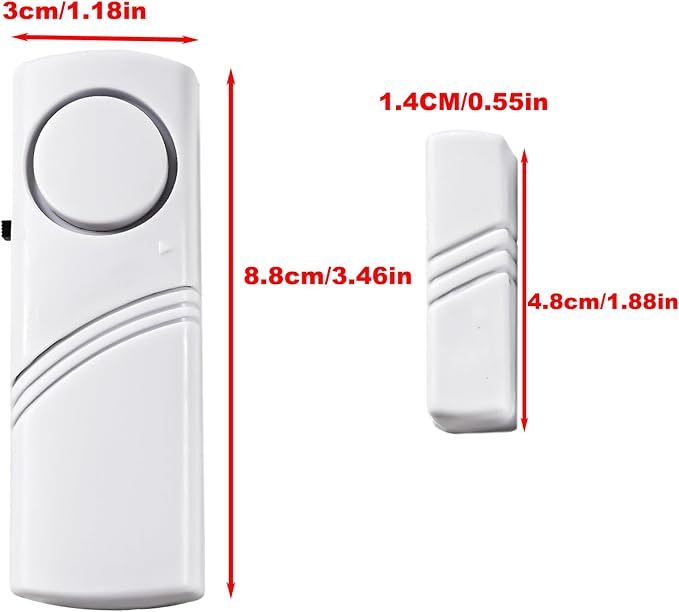 2 Pack Door Window Alarm, Home Magnetic Sensor Alarm, Home Security System Alert - Image 3